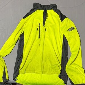 Solidur High-Visibility Yellow and Black Pullover
